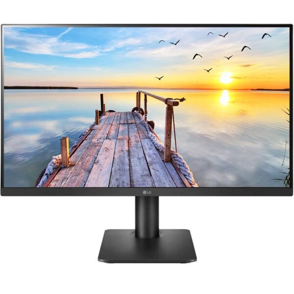 LG 27MP450 27 inch (68.6 cm) IPS FHD (1920x1080 Pixels), HDR 10, Height Adjust, Display Port, HDMI, AMD FreeSync, 75 Hz Refresh, Black Color