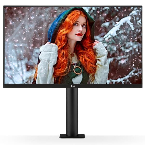 LG 27UN880 27 inch(68.4cm) Ultrafine Ergo 4K-UHD (3840 x 2160) Pixels IPS, HDR 400, sRGB 99%, HW Calibration, Speaker (5Wx2), Height / Swivel / Pivot / Extend / Retract, USB - C, HDMI x 2, DP (White)