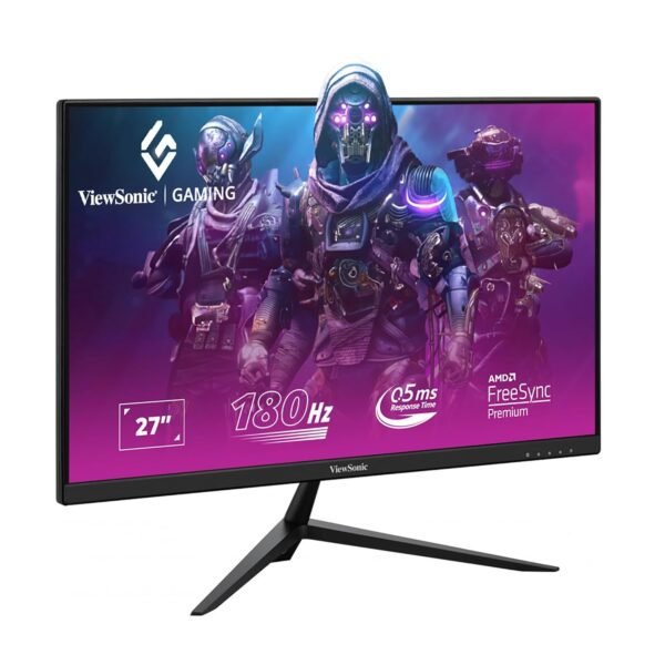 ViewSonic Omni 27 Inch FHD Fast IPS Gaming Monitor with 180Hz Refresh Rate,0.5ms, HDR10, AMD FreeSync Premium, Adaptive Sync & VESA clearMR, 2x Speaker, wall Mount, Eye Care,104% sRGB, HDMI, DP-VX2728