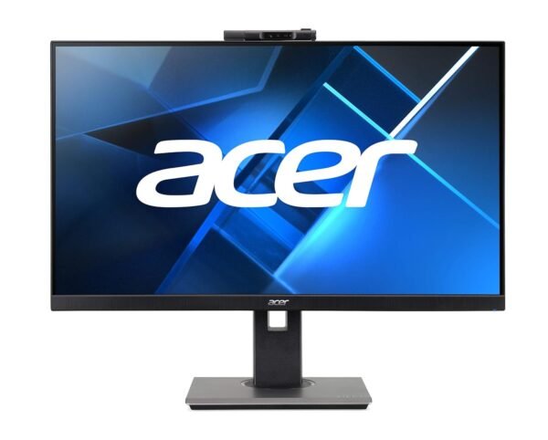 Acer B227QD 21.5 Inch IPS Full HD Backlit LED Monitor I Adjustable webcam I Tilt, swivel, pivot and Height adjust I HDMI, VGA, DP & USB 3.2