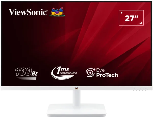 ViewSonic VA2732-MH-W White Monitor  27” 1080p FHD 100Hz IPS Panel with Dual Speakers