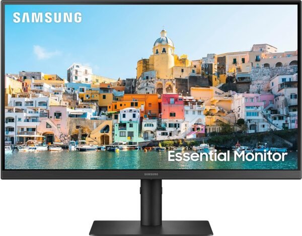 Samsung LS24A400UJWXXL 24-inch(60.46cm) FHD (1920 x 1080) Monitor, IPS, USB Type-C, HAS, Pivot, 75 Hz, Bezel Less Design, AMD FreeSync, Flicker Free, HDMI, Energy Saving (Black)