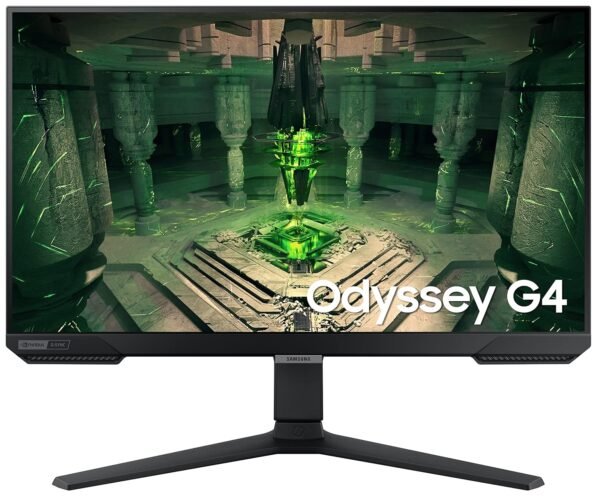 Samsung LS25BG400EWXXL 25-inch(62.2cm) FHD, IPS Gaming, 240Hz, 1ms Flat Monitor, 1920 x 1080 Pixels, Height Adjustable Stand, HDR10, Nvidia G-Sync Compatible, Ultrawide Game View (Black)
