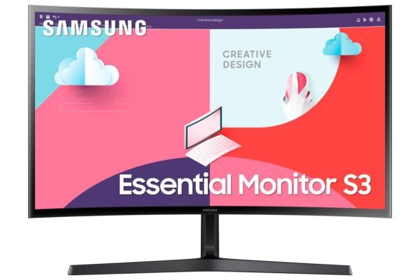 Samsung LS27C366EAWXXL 27-Inch(68.5Cm) FHD, 1800R Curved 1,920 X 1,080 LCD Monitor, 75Hz, VA Panel, Slim Design, AMD Freesync, Flicker Free, HDMI, Audio Port (Black)