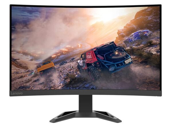 Lenovo G27c-30 Gaming G-Series Curved 27in(68.58cm) 1920x1080 FHD VA Monitor |165Hz | 1ms, AMD FreeSyncPremium | 90%DCI-P3, 2x3W Speakers, HDMI|DP, Height Adjust TiltStand,TUV EyesafeCertified,Raven Black-G27c-30