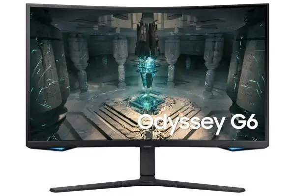 Samsung LS27BG650EWXXL 27-Inch QHD Odyssey G6 Gaming, 240 Hz, 1 ms Curved Smart LED Monitor, 2560 x 1440 Pixels, Height Adjustable Stand, OTT Apps, AMD Freesync Premium Pro (Black)