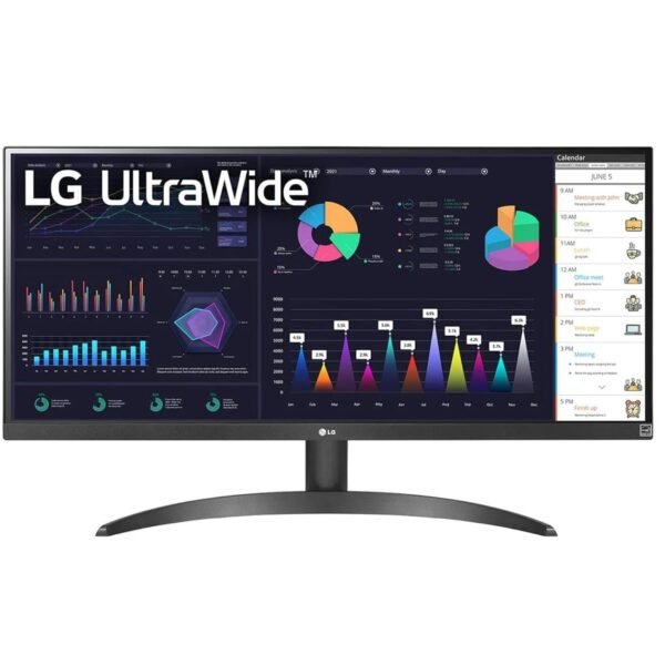 LG 29WQ500-B 29 inch 21:9 Ultrawide FHD (2560 x 1080) - IPS Display, 3-Side Virtually Borderless, 99% sRGB, 100 Hz Refresh Rate, HDR 10, AMD Free Sync™, Onscreen Control, Hdmi & Dp Port