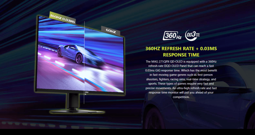 MAG 271QPX QD-OLED 360hz