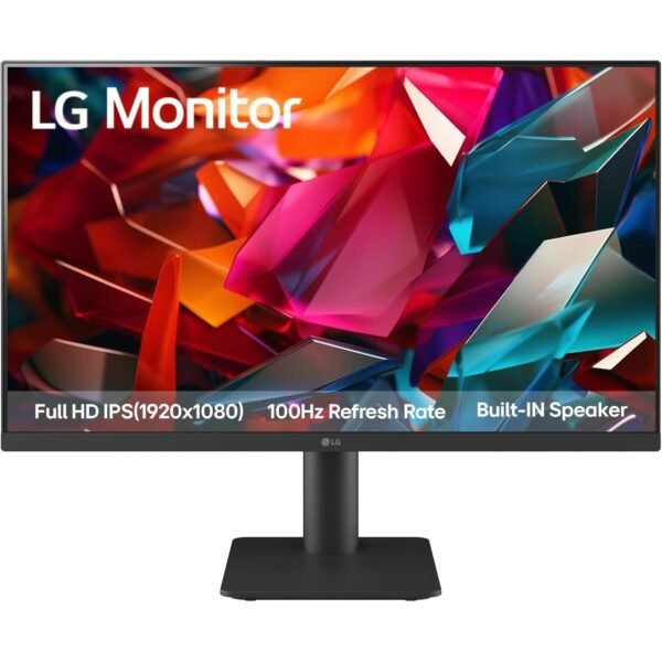 LG 24MS550-B 24 inch IPS FHD (1920x1080) Monitor 100Hz 5ms Reader Mode Tilt/Height Adjustable Stand Built in Speaker Borderless Design OnScreen Control Black Stabilizer DAS Crosshair HDMI Black