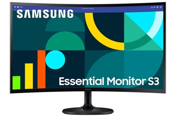 Samsung LS24D368GAWXXL 24 inch Curved Full HD VA Panel Monitor Response Time: 4 ms, 100 Hz Refresh Rate