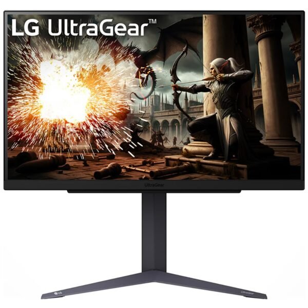 LG 27GS75Q-B Ultragear QHD (2560x1440) Gaming Monitor, 27", 1ms(GTG), 180Hz (O/C 200Hz), IPS, NVIDIA G-SYNC Compatible, AMD FreeSync, HDR10, sRGB 99% (Typ), Tilt/Height/Pivot Stand, HDMI, DP, Black