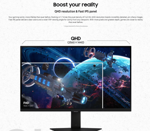 27-Inch QHD Fast IPS Display for Sharp and Accurate Visuals