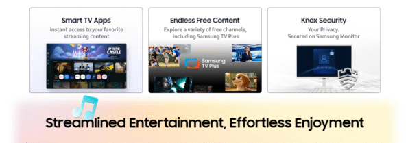 Smart Monitor with Built-in Entertainment Experience