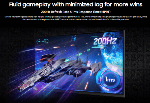 Ultra-Smooth 200 Hz Gaming Performance
