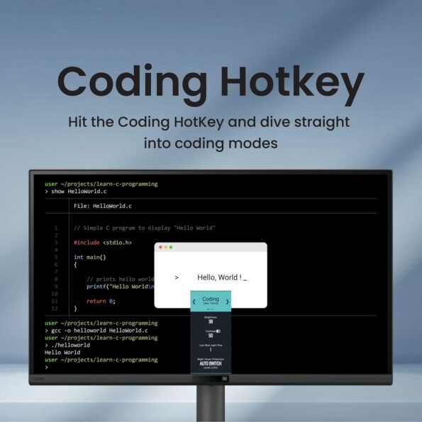 BenQ RD270Q Coding HotKey for switching coding presets instantly