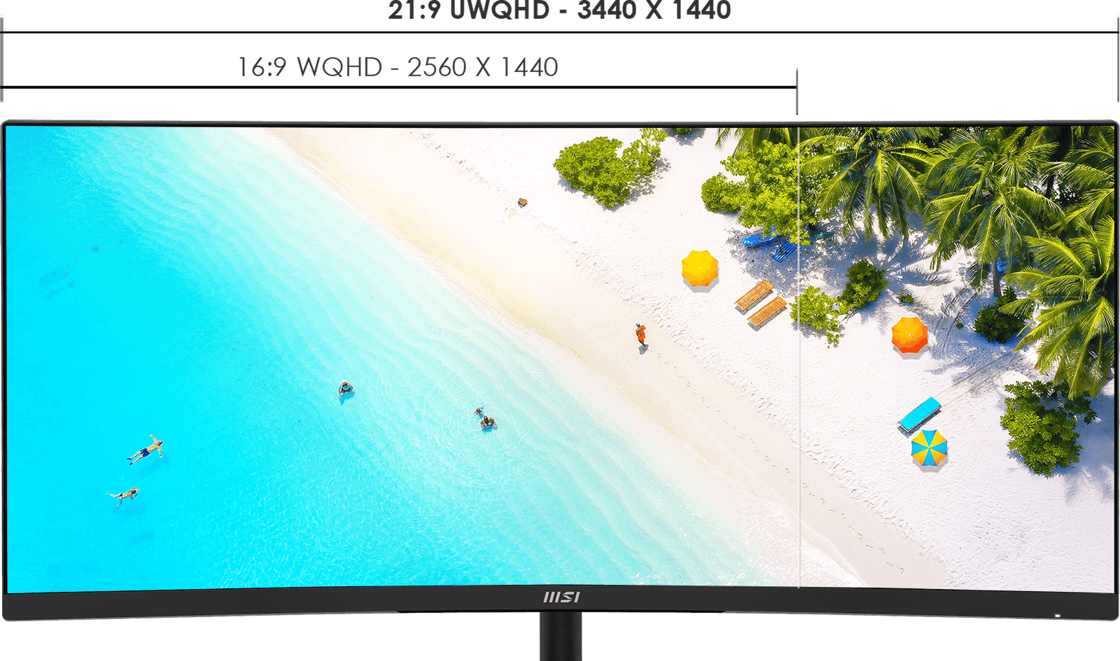 MSI PRO MP341CQ E12 34 Inch UWQHD 120Hz Curved Monitor 2 MSI PRO MP341CQ E12