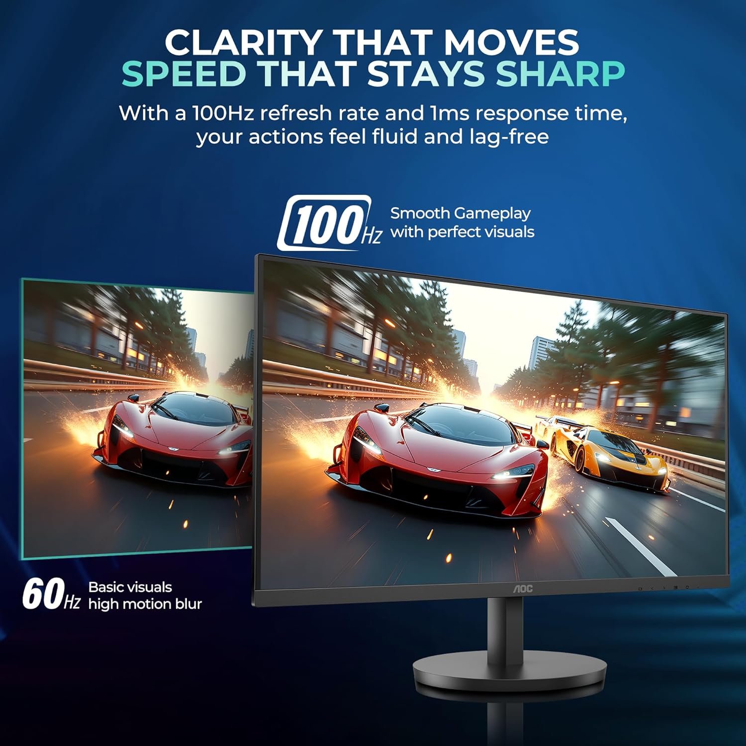 AOC Q27B3S2 27 Inch QHD 100Hz IPS Monitor with HDR10 2 AOC Q27B3S2