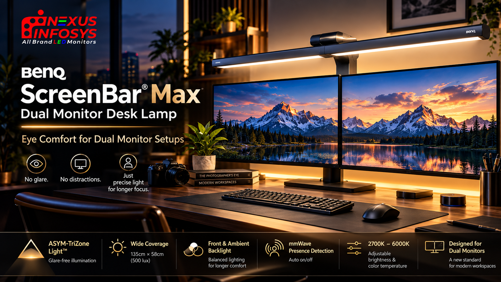 Blogs - Nexus Infosys | The Latest in LED Monitor Trends & Tips 2 BenQ ScreenBar Max