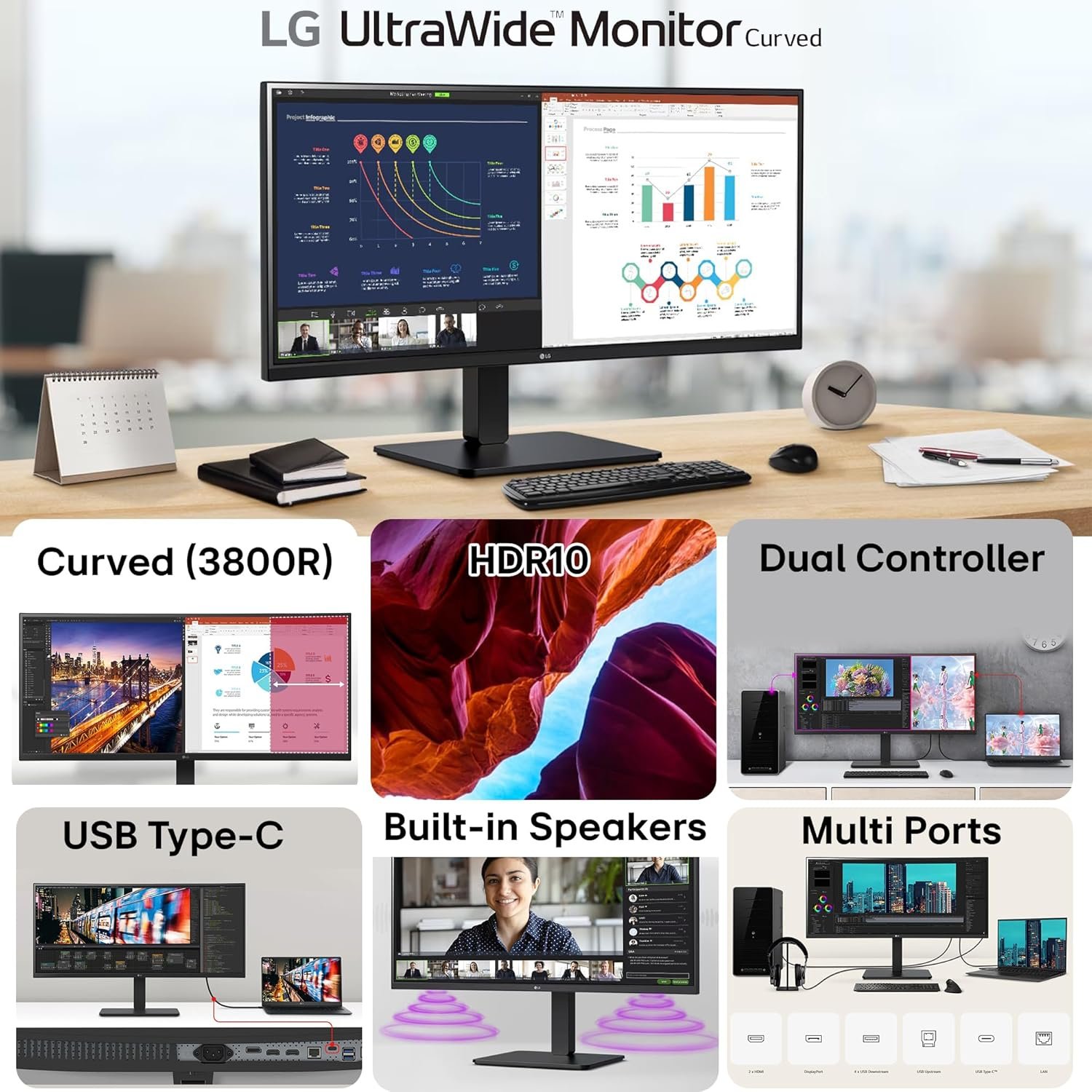 LG 34BA75QE-B 34 Inch USB-C 90W UltraWide QHD Monitor 8 LG 34BA75QE-B