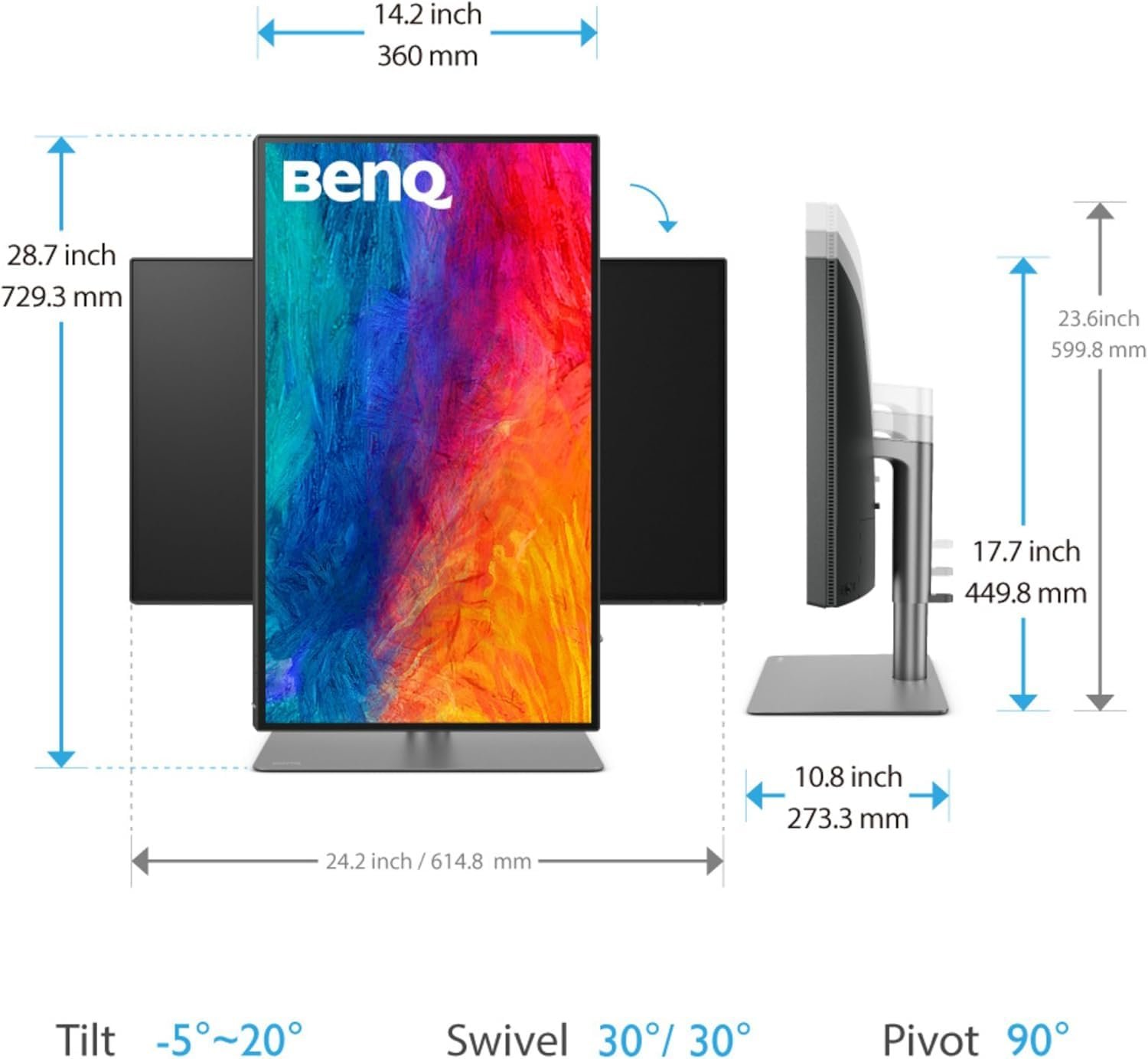BenQ PV2750U 27 Inch 4K Professional Color Grading Monitor 4 BenQ PV2750U