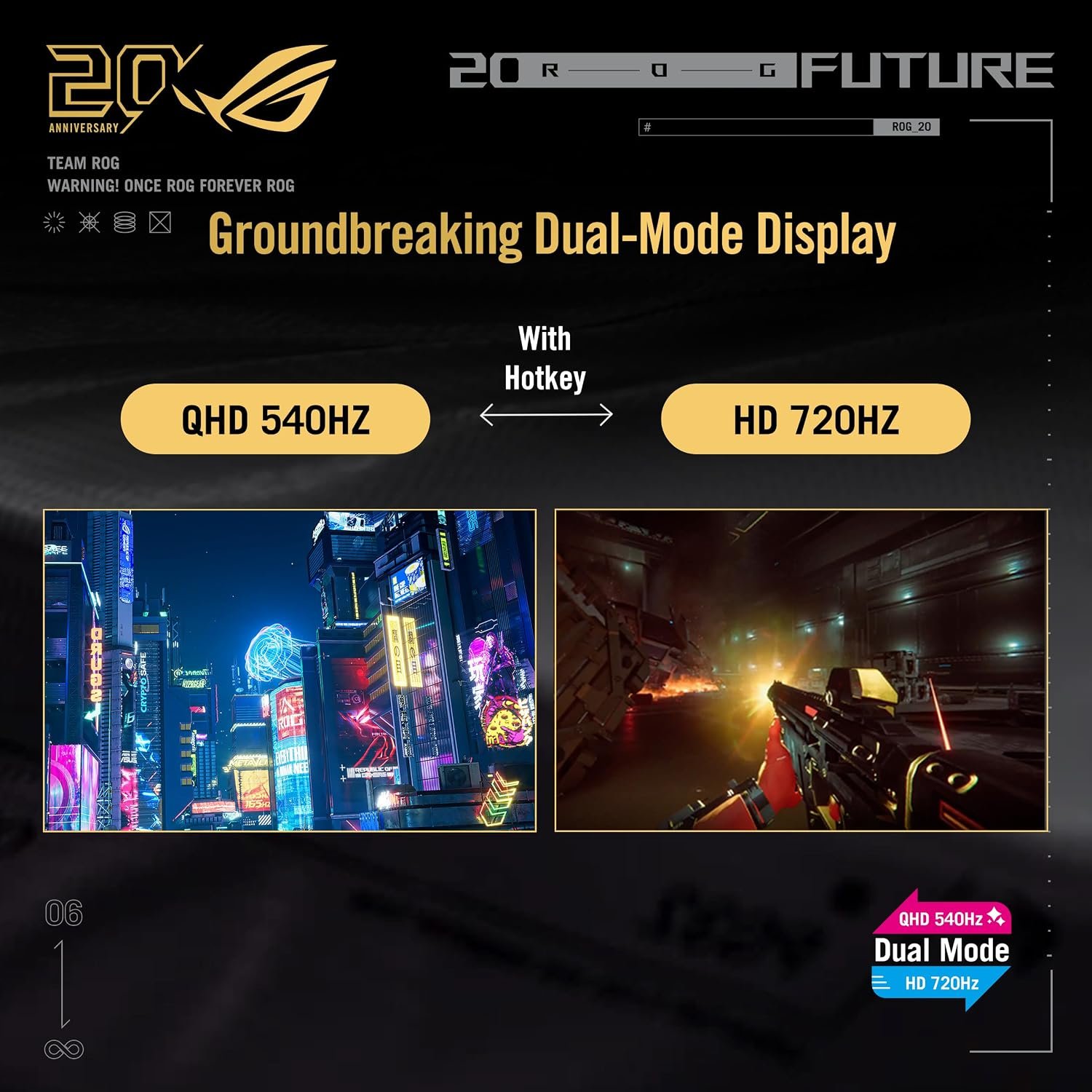 ASUS ROG Swift OLED PG27AQWP-G Edition 20 27 Inch QHD 540Hz Gaming Monitor 4 ASUS ROG Swift OLED PG27AQWP-G