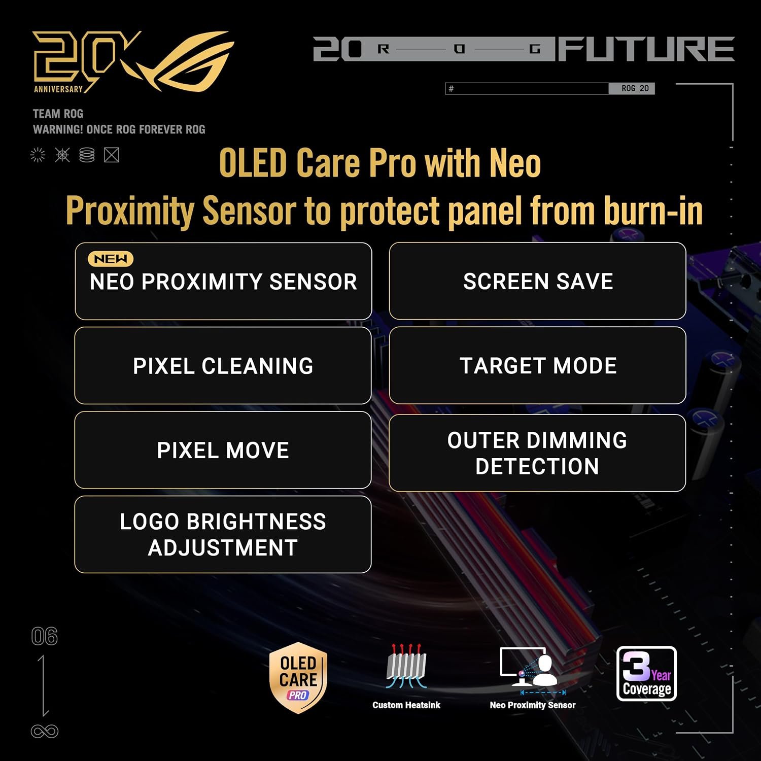 ASUS ROG Swift OLED PG27AQWP-G Edition 20 27 Inch QHD 540Hz Gaming Monitor 5 ASUS ROG Swift OLED PG27AQWP-G