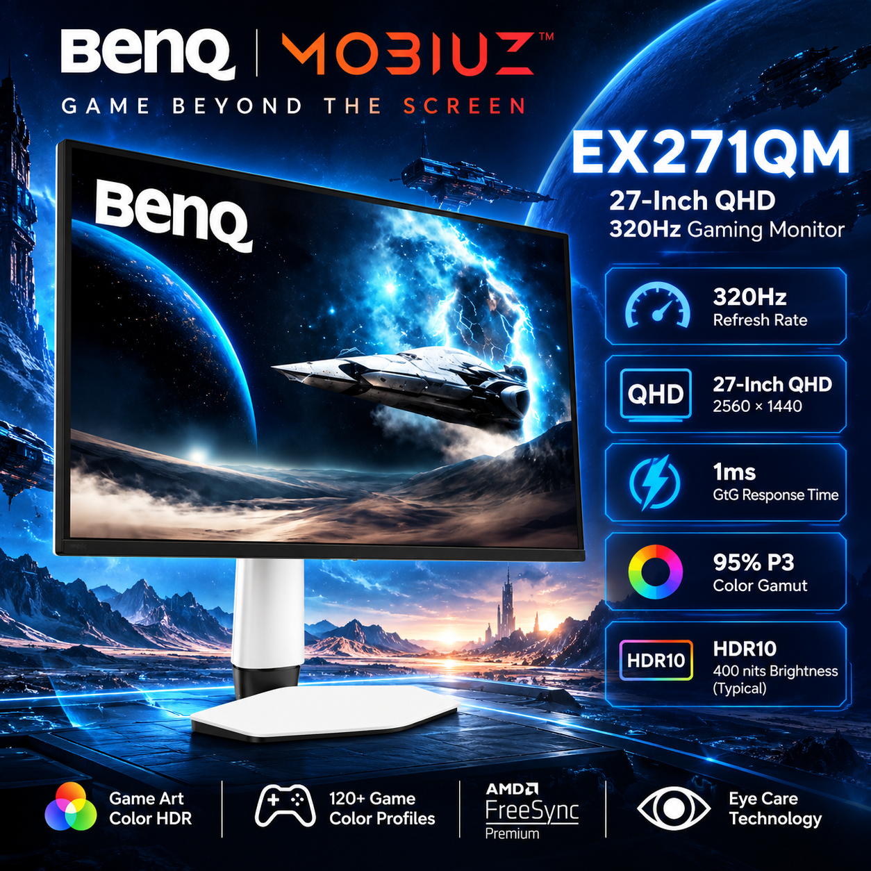 3 Upcoming BenQ MOBIUZ Gaming Monitors in India 2 BenQ MOBIUZ gaming monitors
