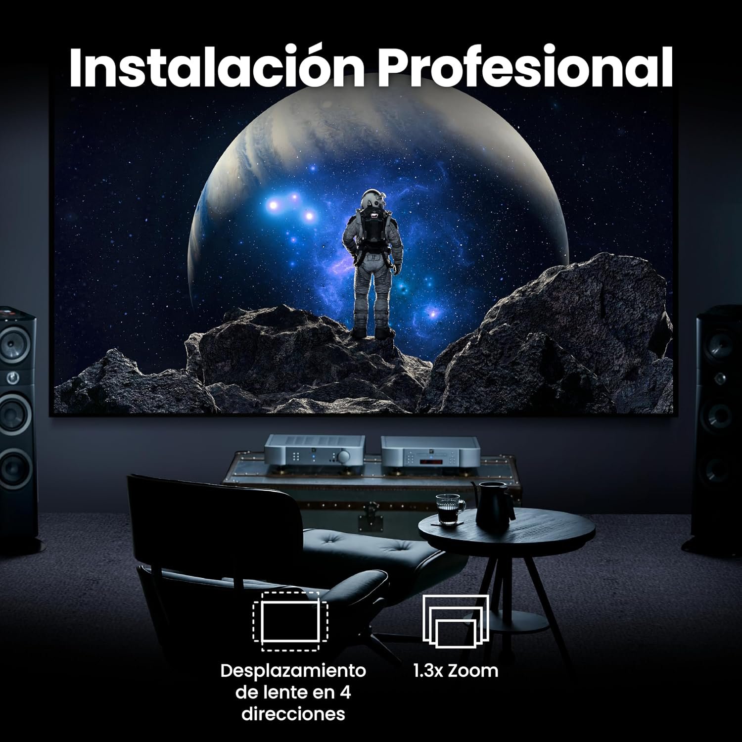 BenQ W4100i - 3200 Lumens 4K HDR UHD Android Smart Home Cinema Laser Projector with AI 5 BenQ W4100i