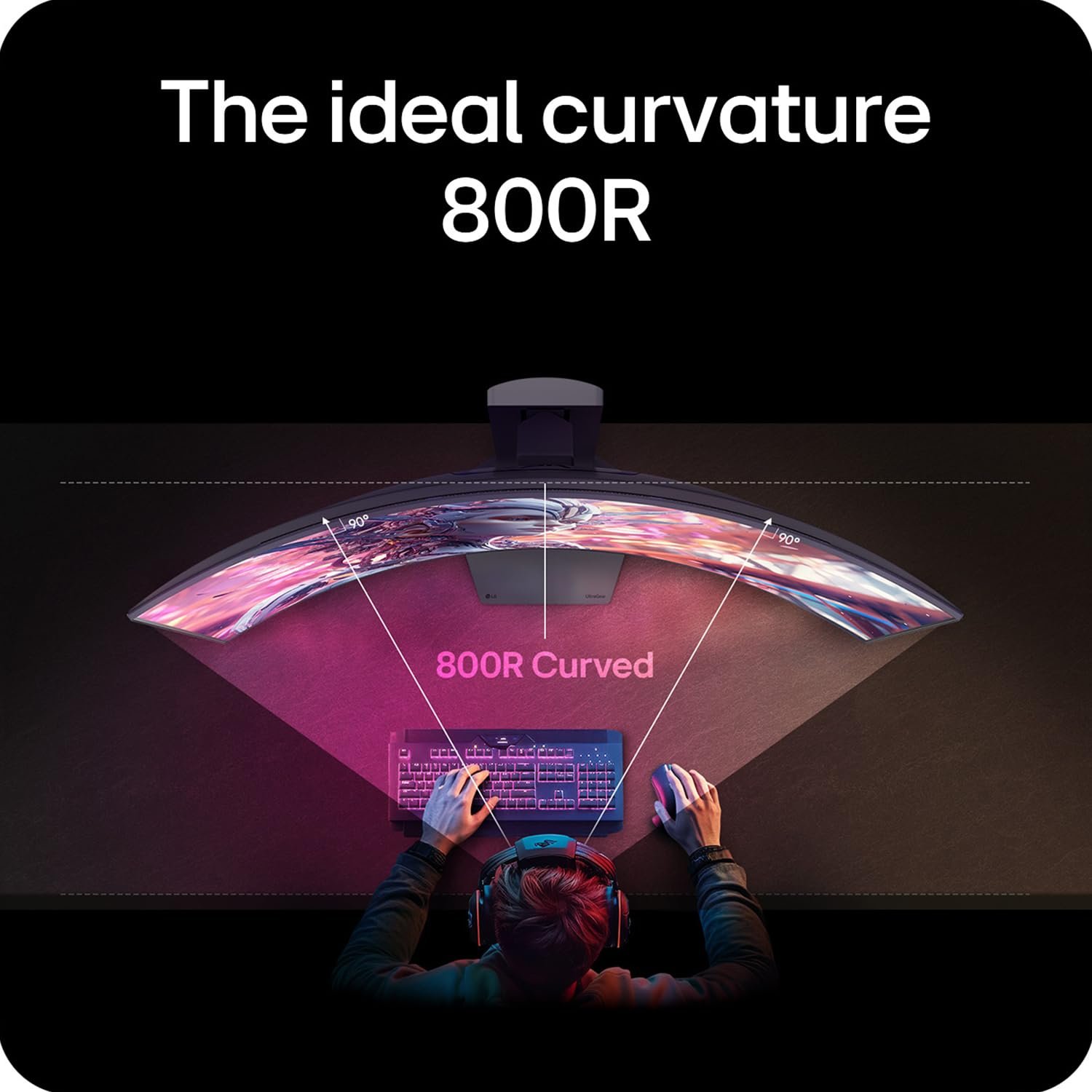 LG UltraGear 39GX900A 39-Inch 240Hz Curved OLED Monitor 3 LG UltraGear 39GX900A 39-Inch 240Hz Curved OLED Monitor - Image 3