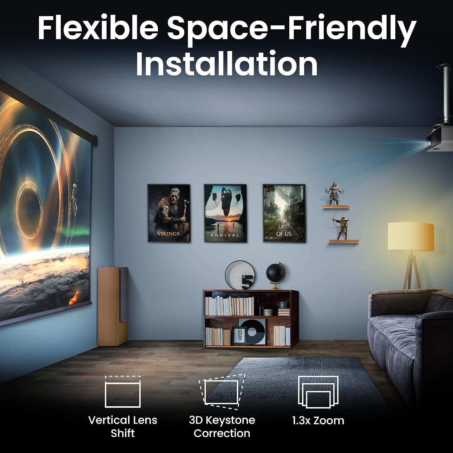 BenQ TK710 4K HDR Gaming Projector with 3200 ANSI Lumens, 4ms & 1.3x Zoom 7 BenQ TK710