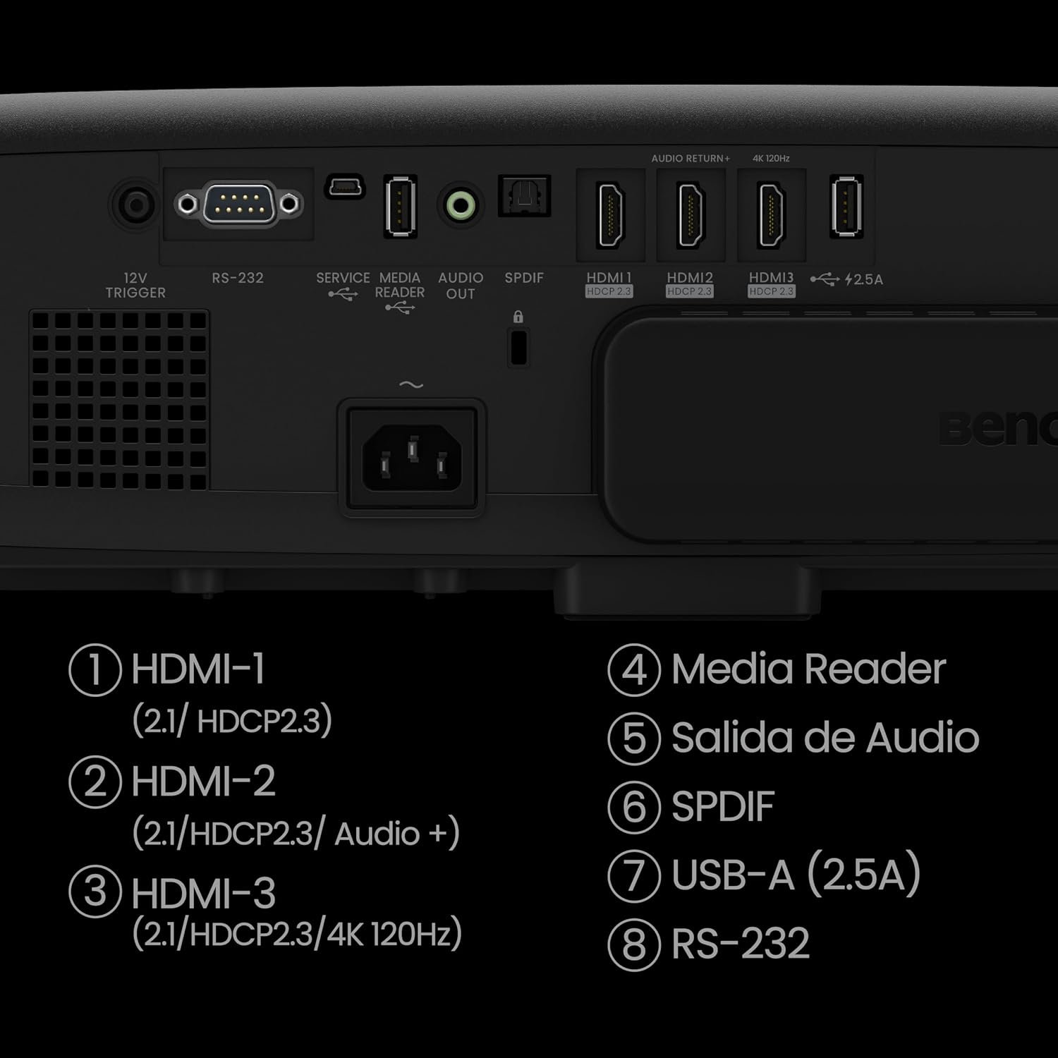 BenQ W4100i - 3200 Lumens 4K HDR UHD Android Smart Home Cinema Laser Projector with AI 6 BenQ W4100i