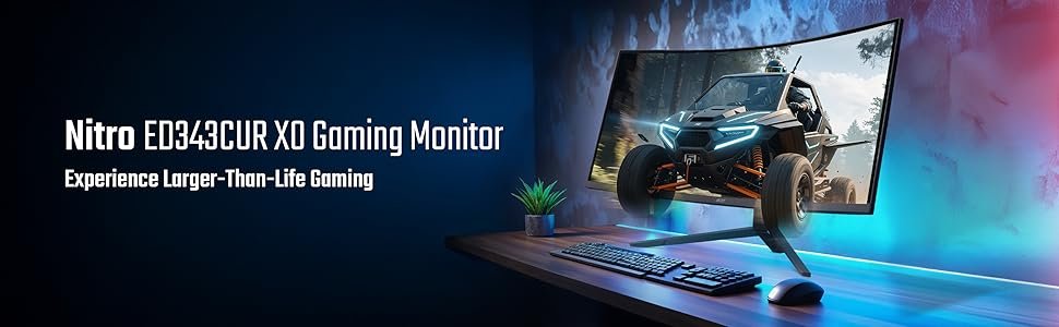 Acer Nitro ED343CUR X0 34 Inch UWQHD 200Hz Curved Gaming Monitor 9 acer Nitro ED343CUR X0